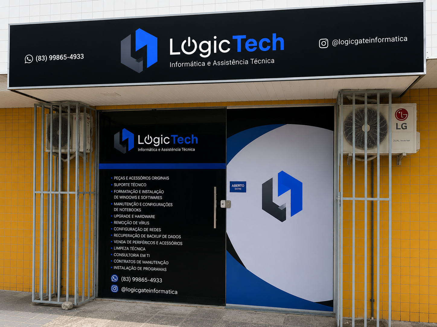 Fachada da loja Logic Tech em João Pessoa